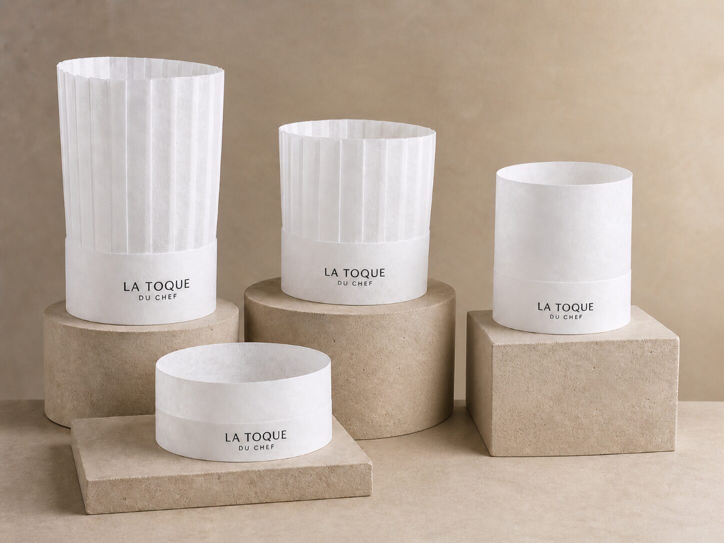 Gamme de toques et calots professionnels en non-tissé viscose